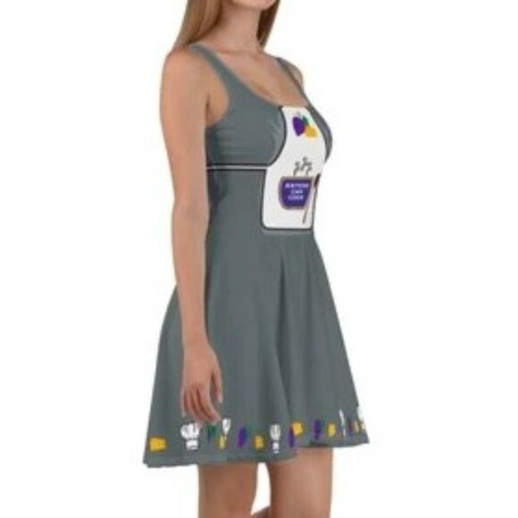 Anyone can Cook theme skater style dress. Xtra-Small NEW by Mouse Runner Design. - Picture 3 of 13